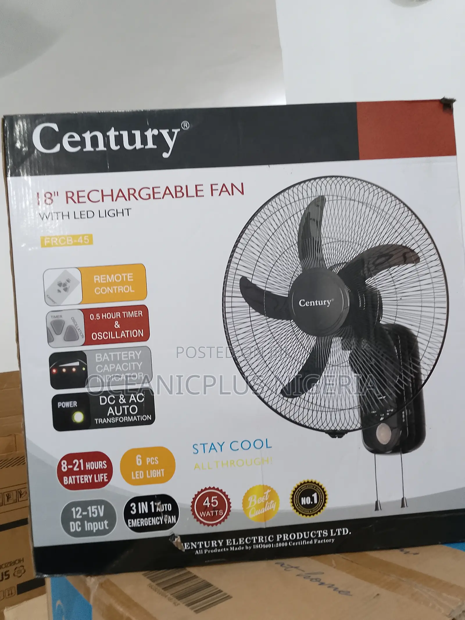 New Quality-18inches Mounted Wall Century Fan