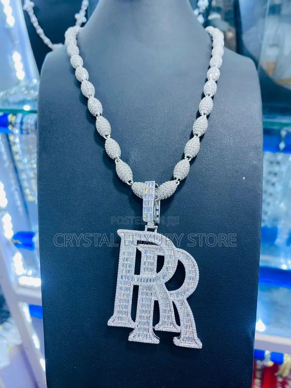 High End Cuban Cubic Zirconia Necklace and Pendant