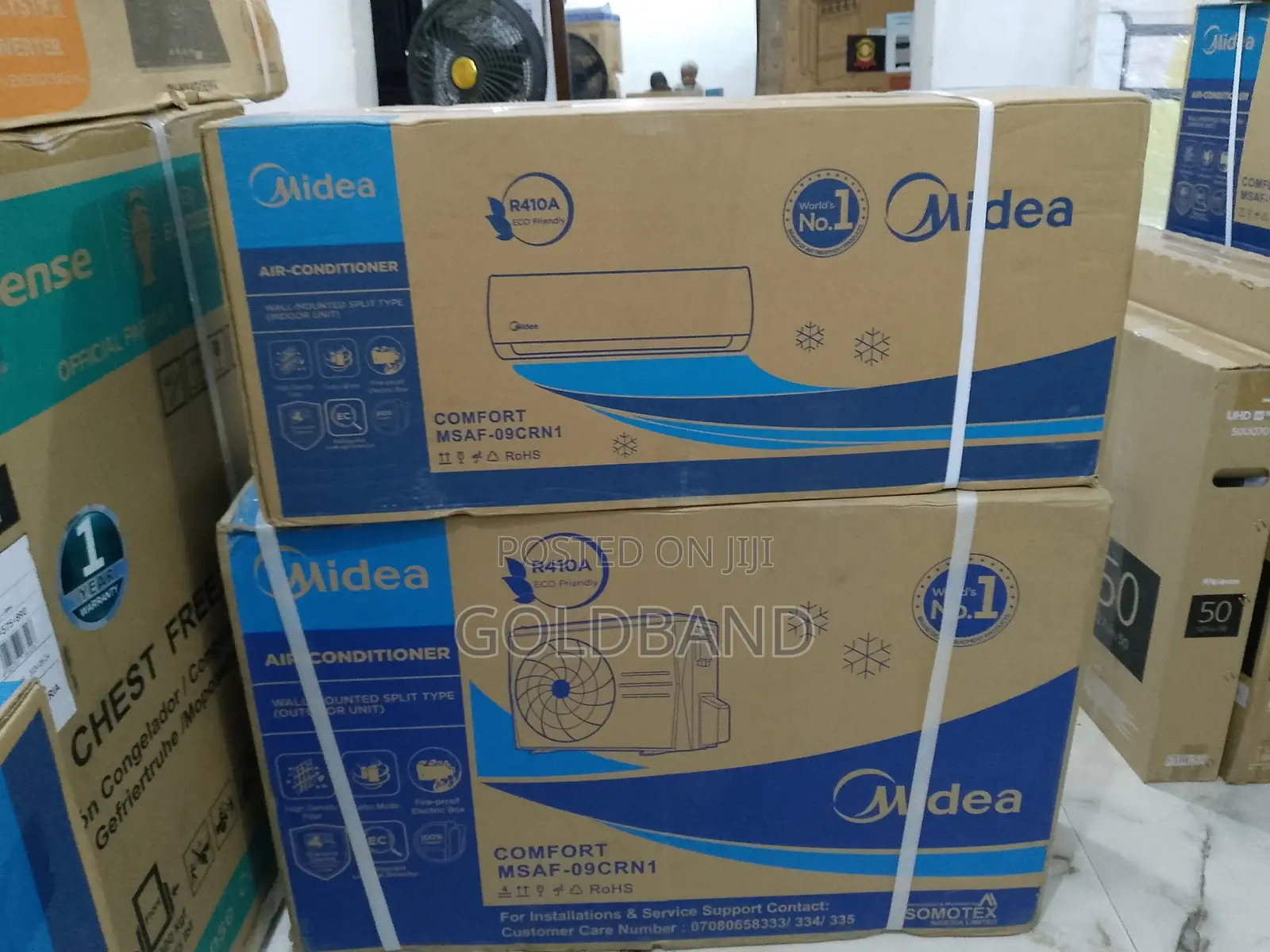Midea 1hp Dual Wall Non-Inverter Uniform Cooling AC