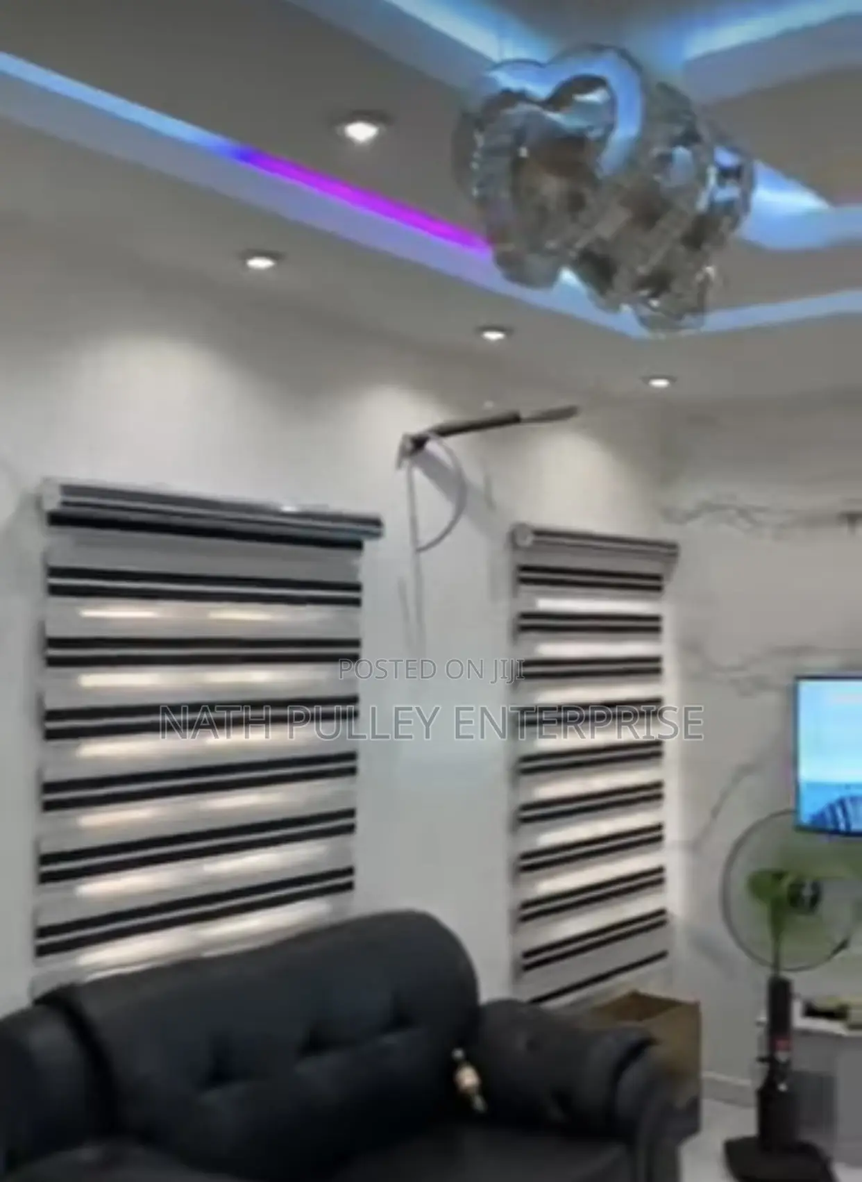 Black/White Stripe Day and Night Blinds