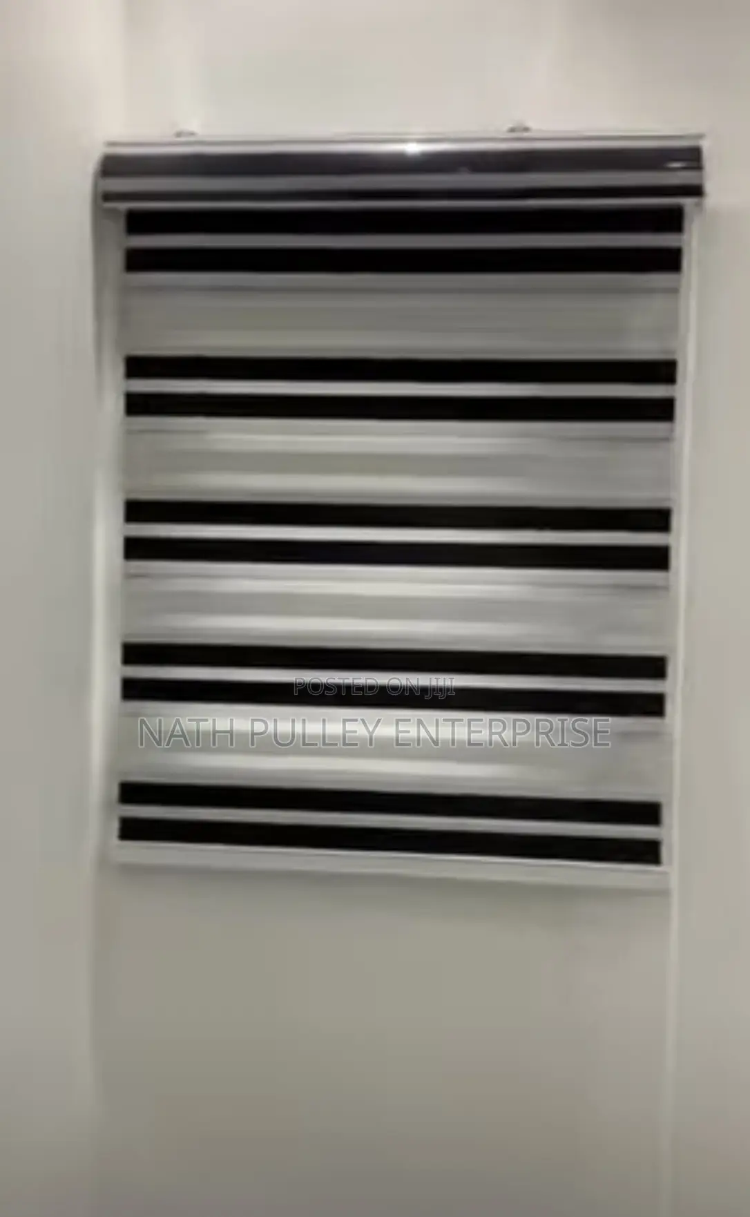 Black/White Stripe Day and Night Blinds