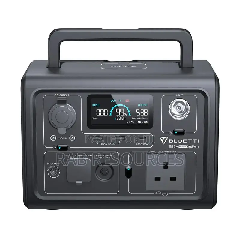 BLUETTI EB3A Portable Solar Generator | 600W 268wh