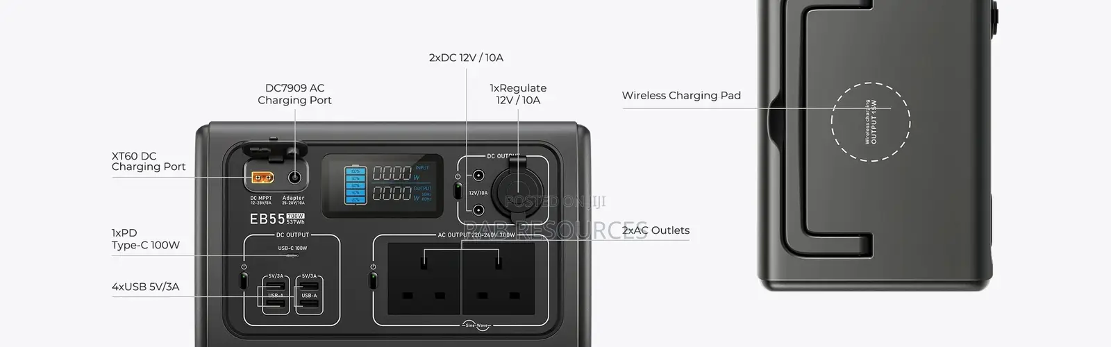 BLUETTI B55 Portable Solar Generator | 700W 537wh
