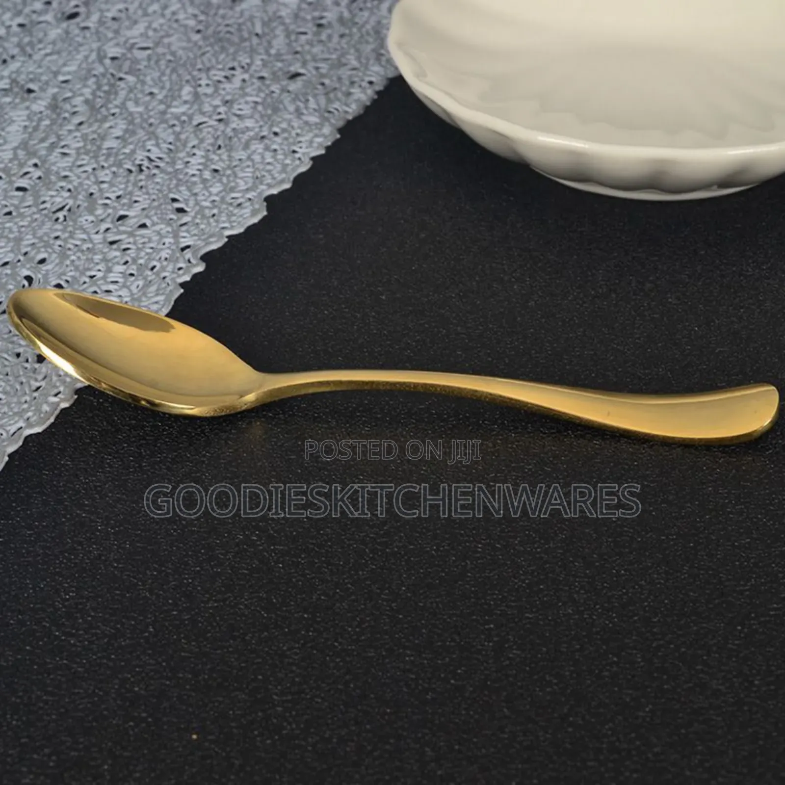 Gold Spoon Six Pieces (6) PCS Eating Spoon