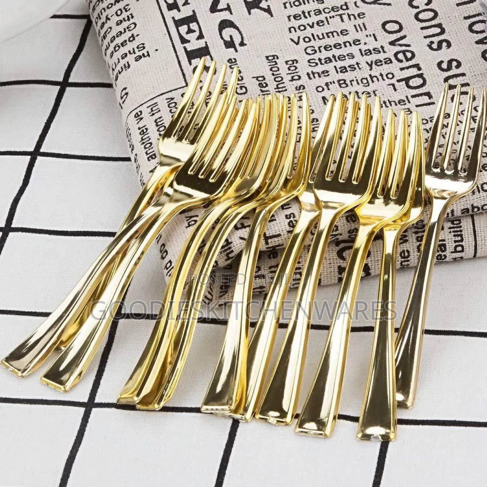 Y PCS Gold Stainless Fork High Quality