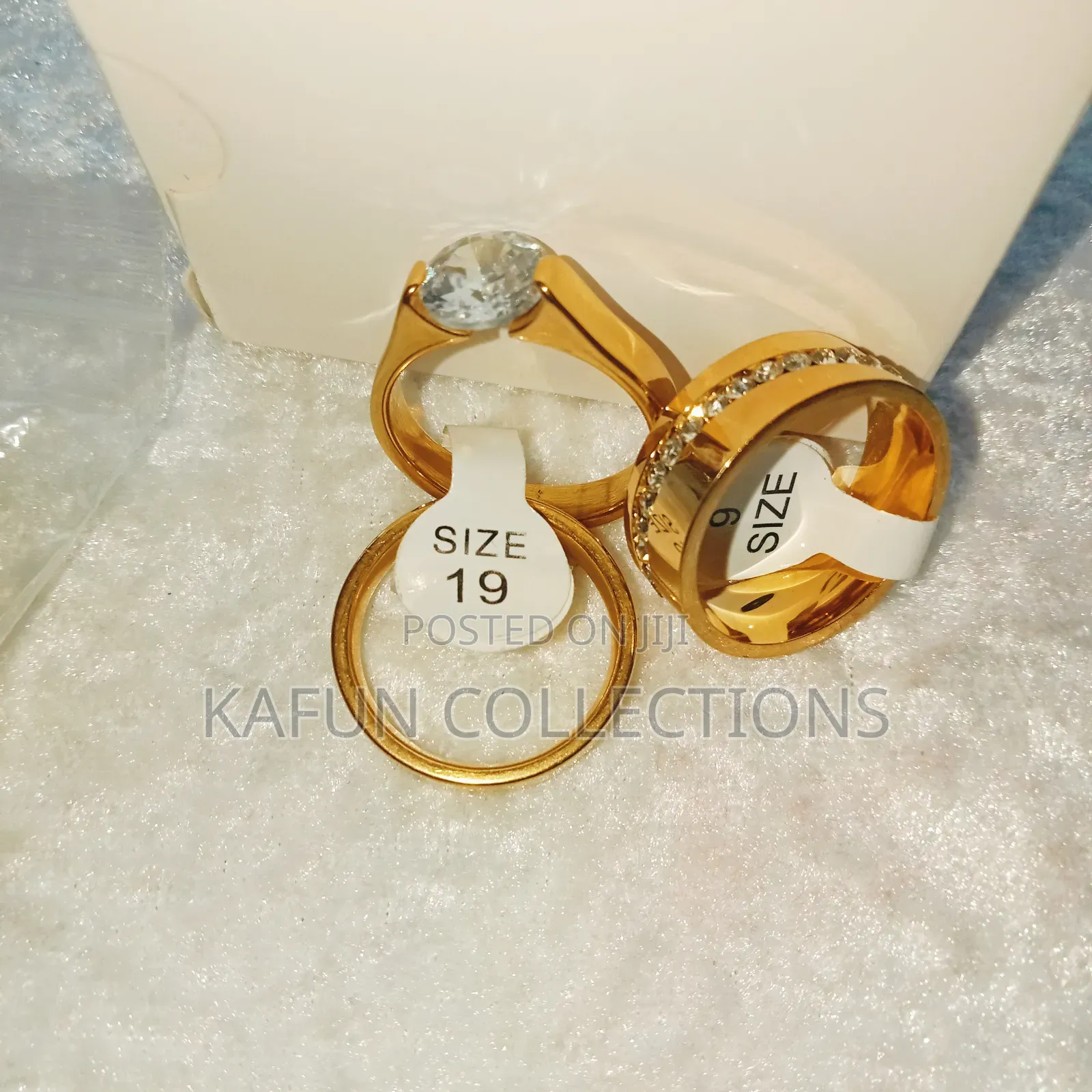 Titanium Steel Non-Tarnishing Couples Ring Set