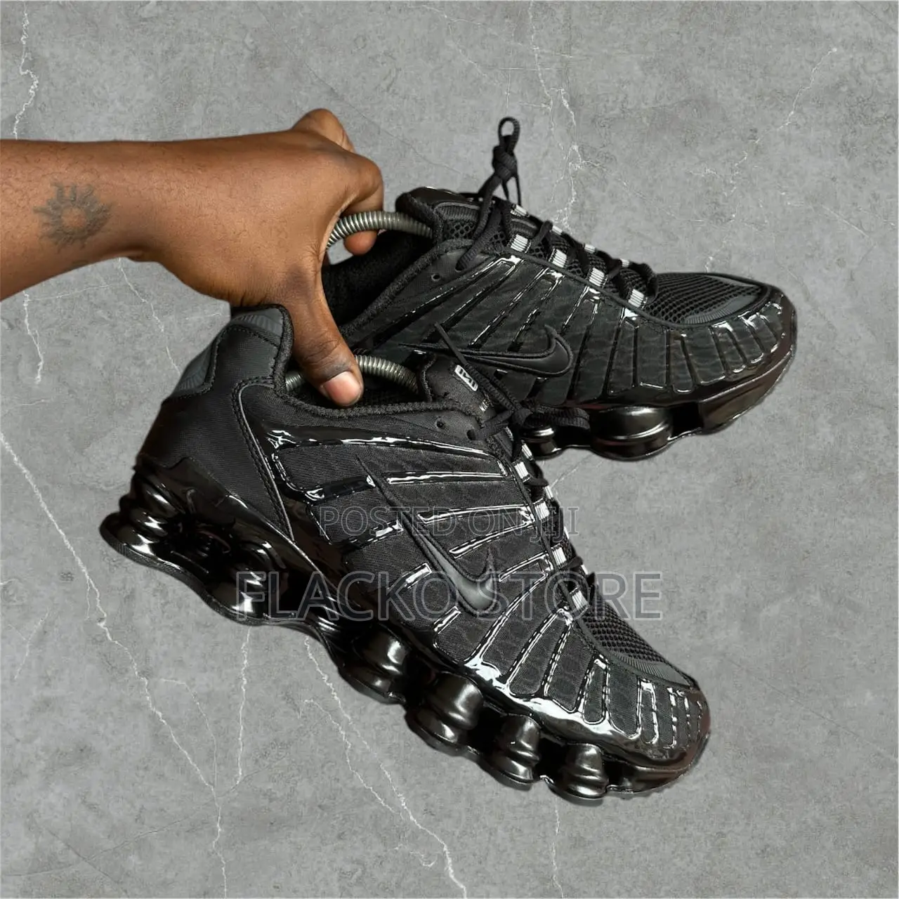 Original Nike Shox Tl Black White Sneakers