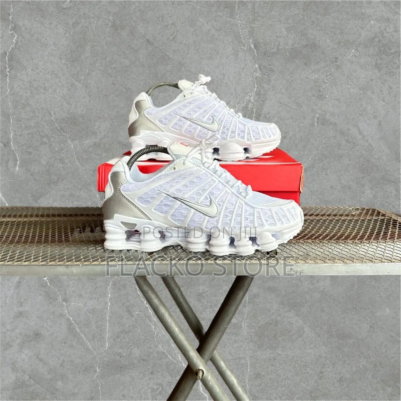 Original Nike Shox Tl Black White Sneakers