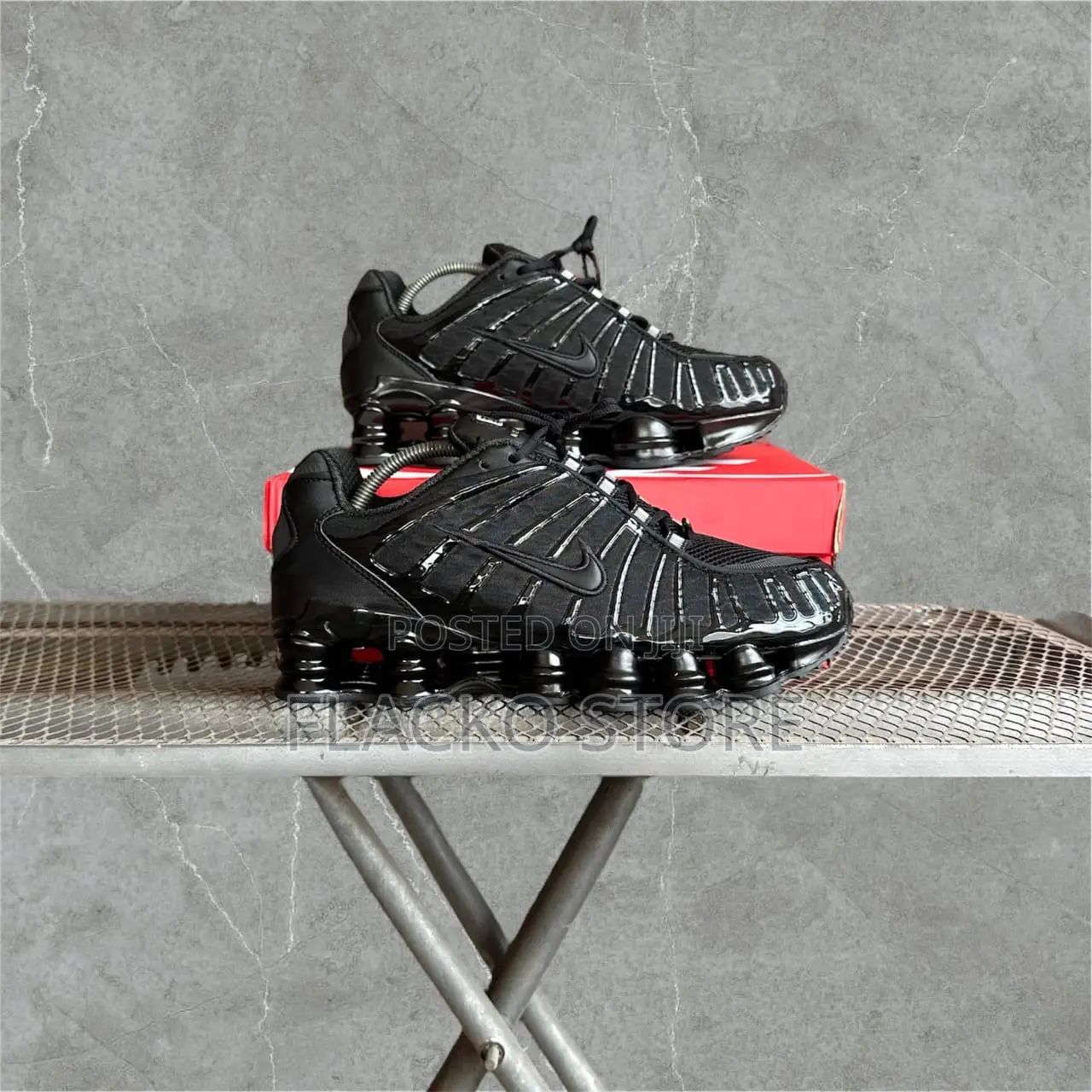 Original Nike Shox Tl Black White Sneakers