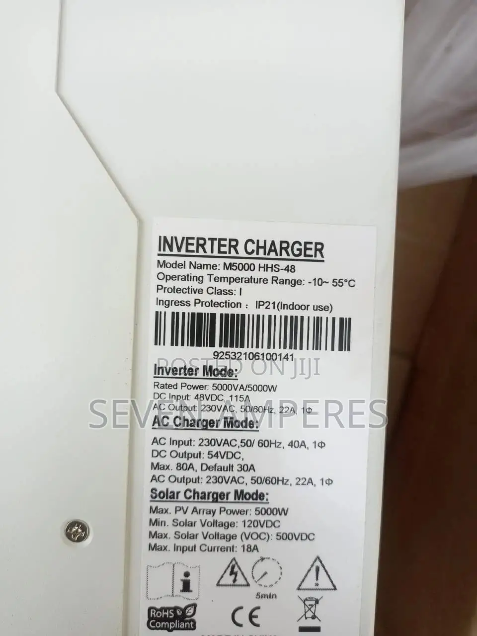 5.5kva 48v Hybrid Smksolar Inverter