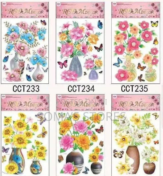 3D Flower Design Wall Deco