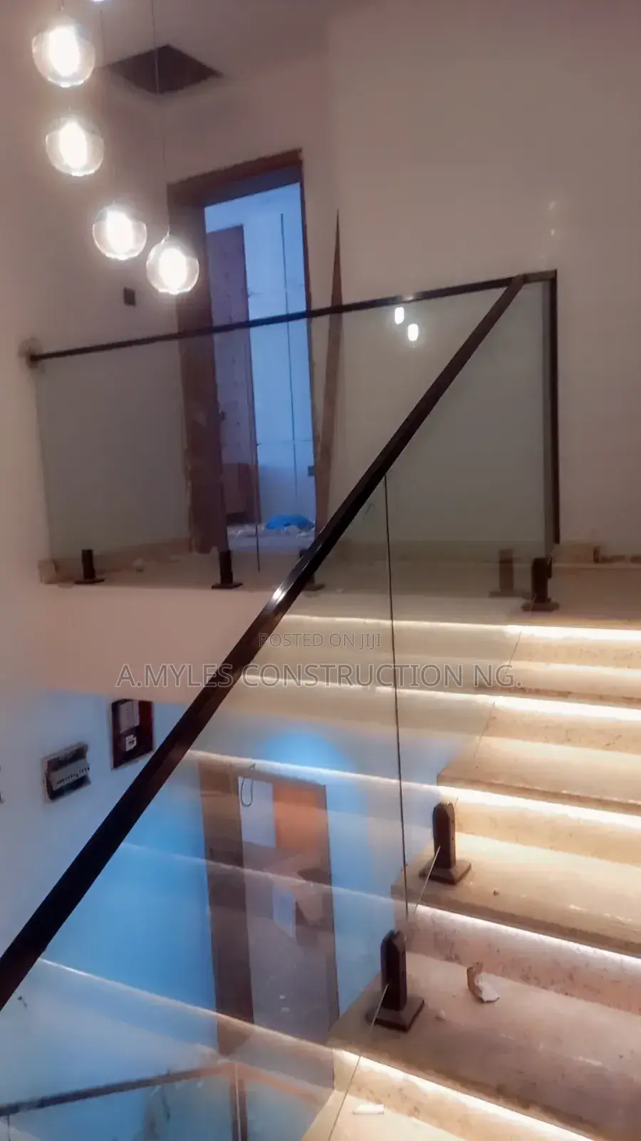 Black Line Glass Railings