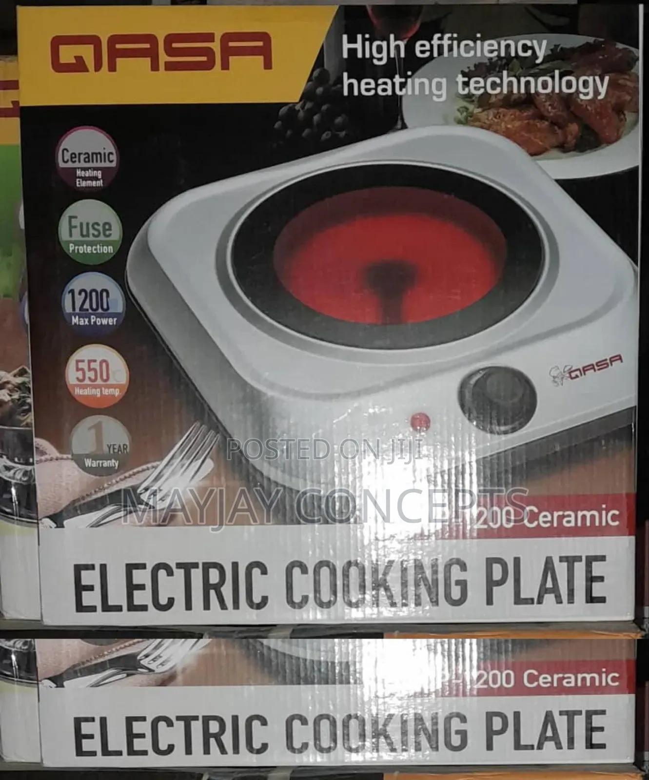 Qasa Single Glass Infrared Hotplate For Many Kinds Of Pots