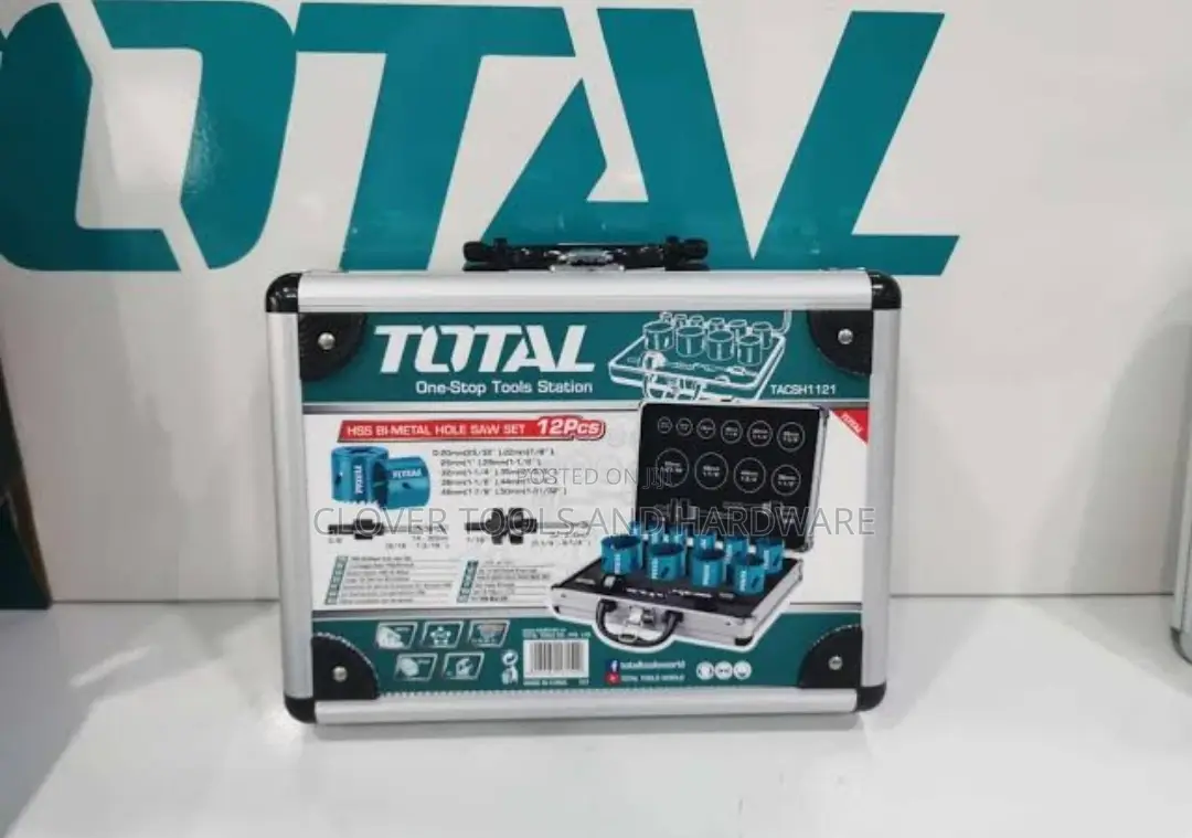 Total Hole Saw Set Bi-Metal 12pcs TACSH1121