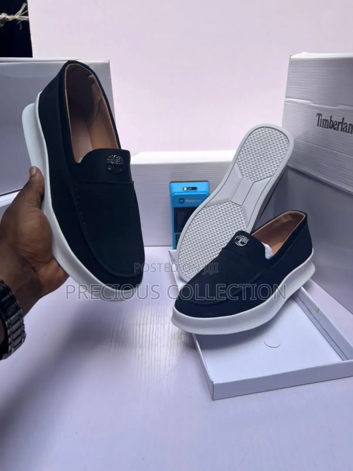 Men's Timberland Suede White Sole Loafers