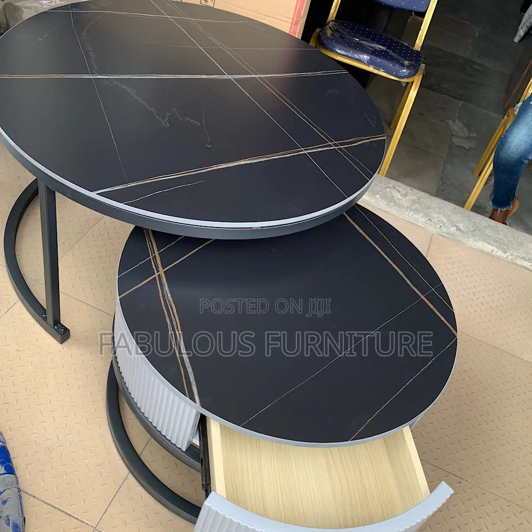 2in1 Marble Top Center Table