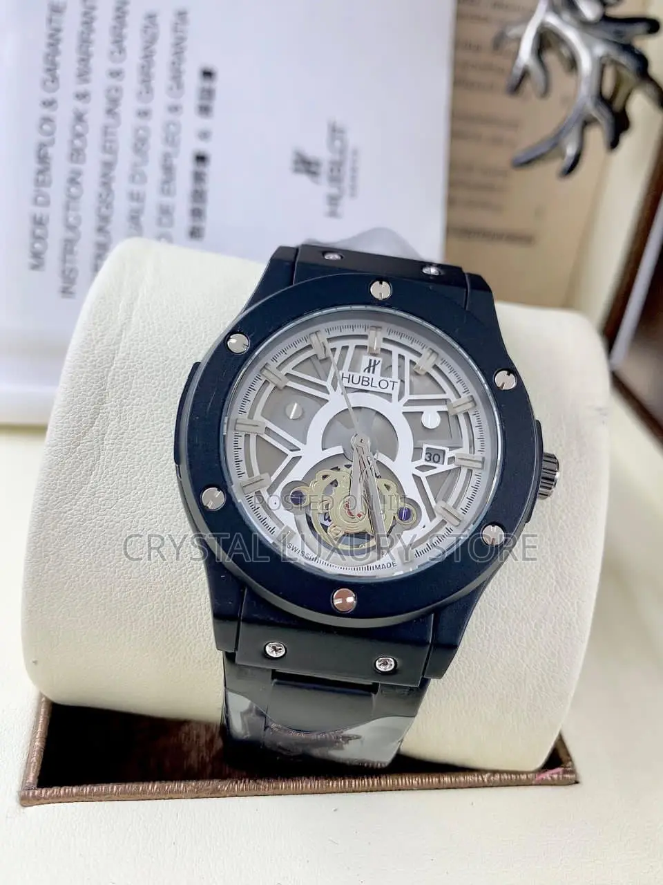 Hublot Quality Men Chain Strap Wristwatch