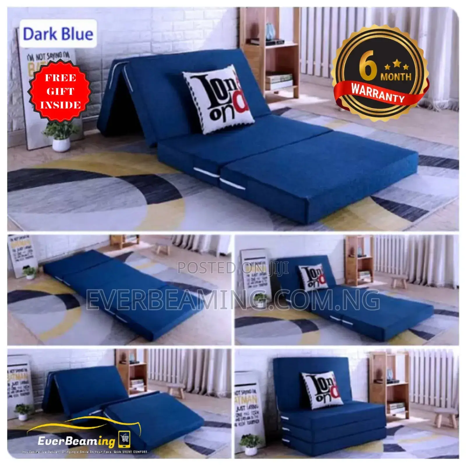 Portable Camp Picnic Guest and Outdoors Foldable Mattress 4ft X 6ft