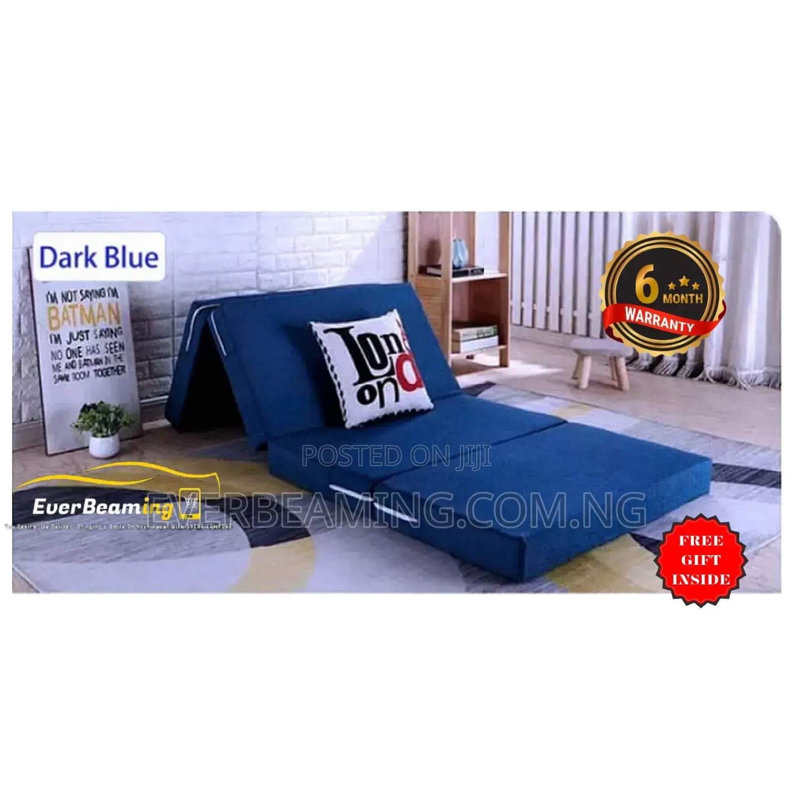 Portable Camp Picnic Guest and Outdoors Foldable Mattress 4ft X 6ft