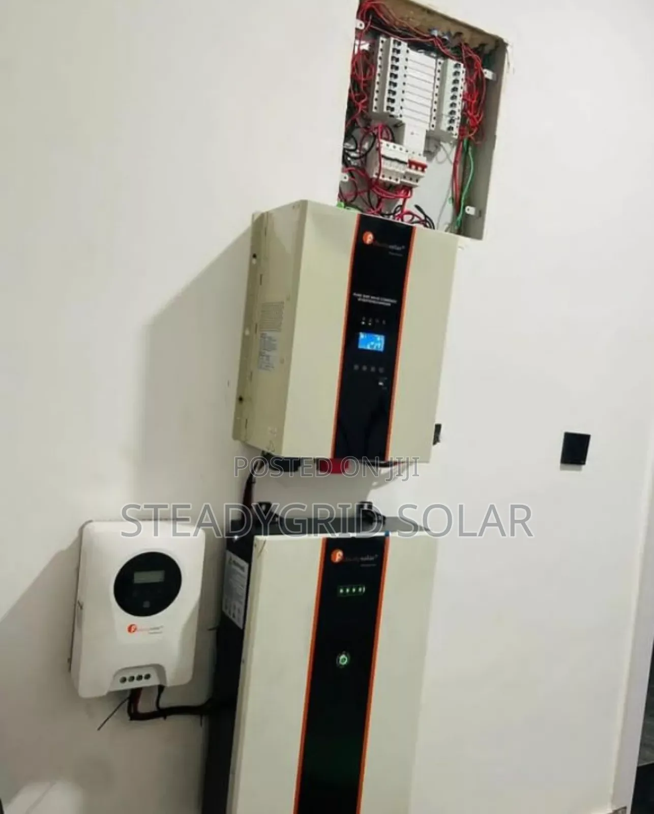 Felicity 10kva/48v/10kwh Solar Powered Inverter Installation