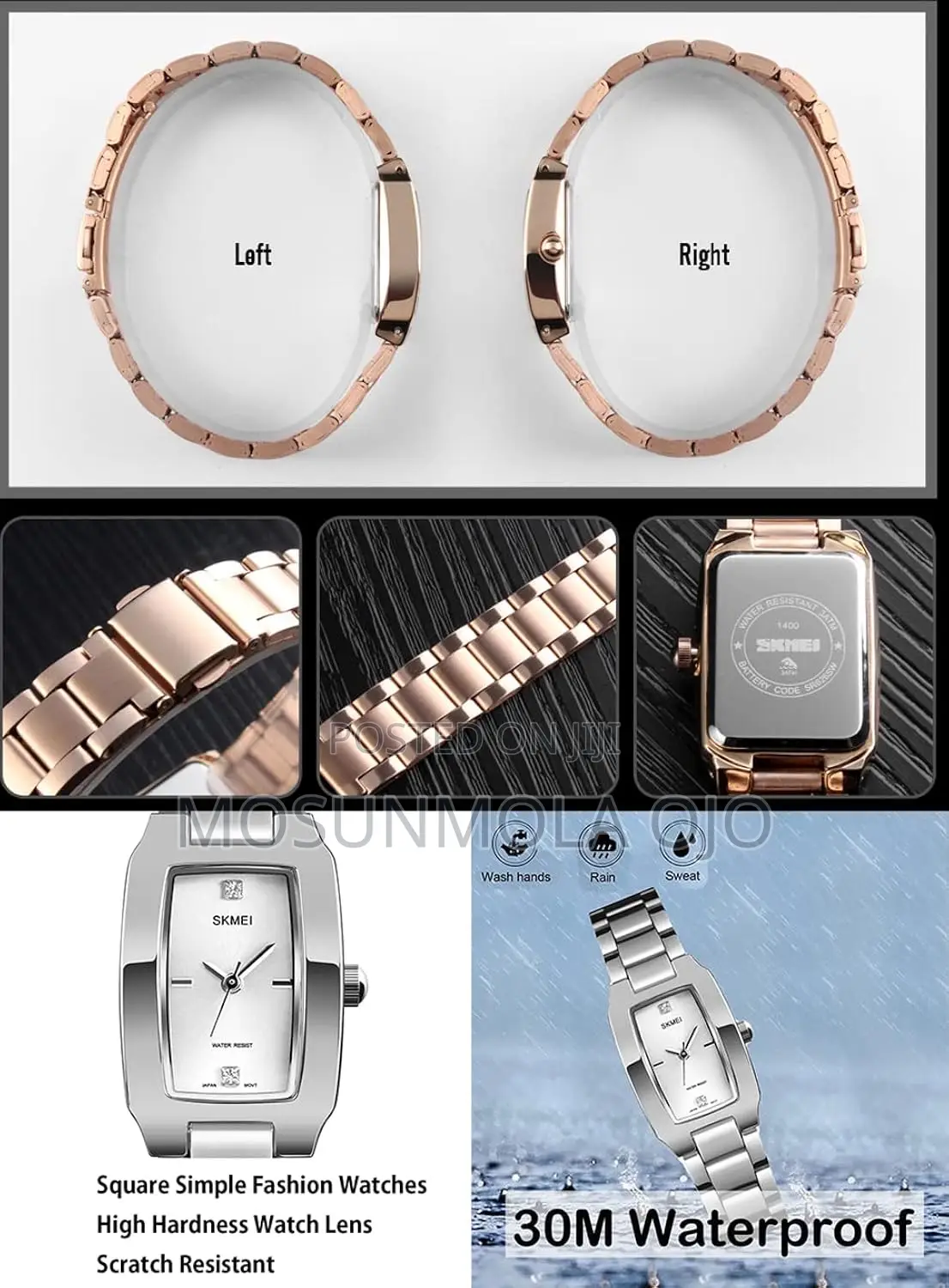 SKMEI Stainless Luxury Analog Waterproof Wrist Watch