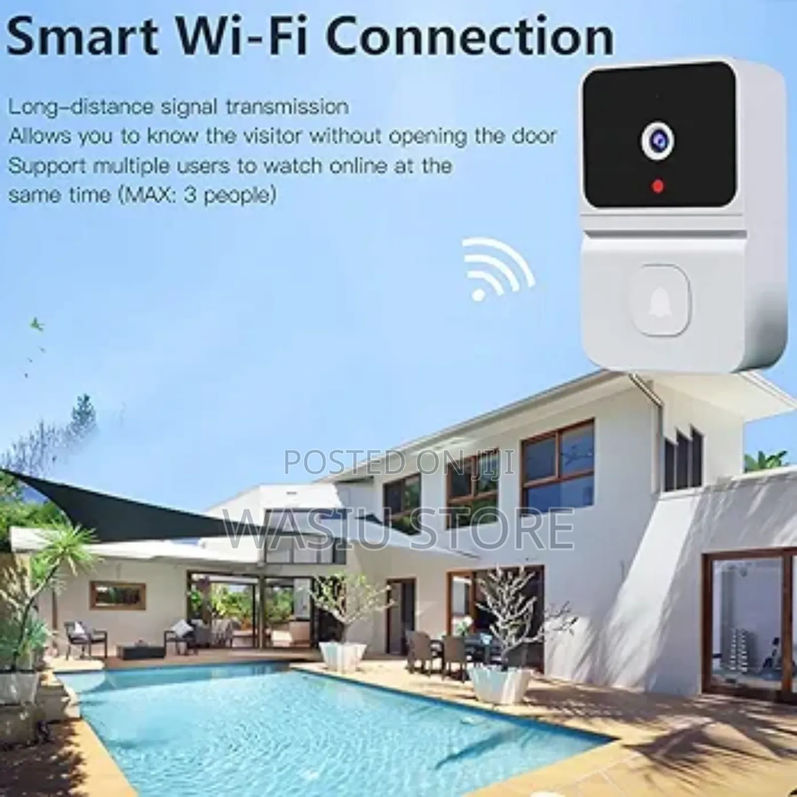 Smart Wireless Video Doorbell Door Bell Wifi Intercom Ring