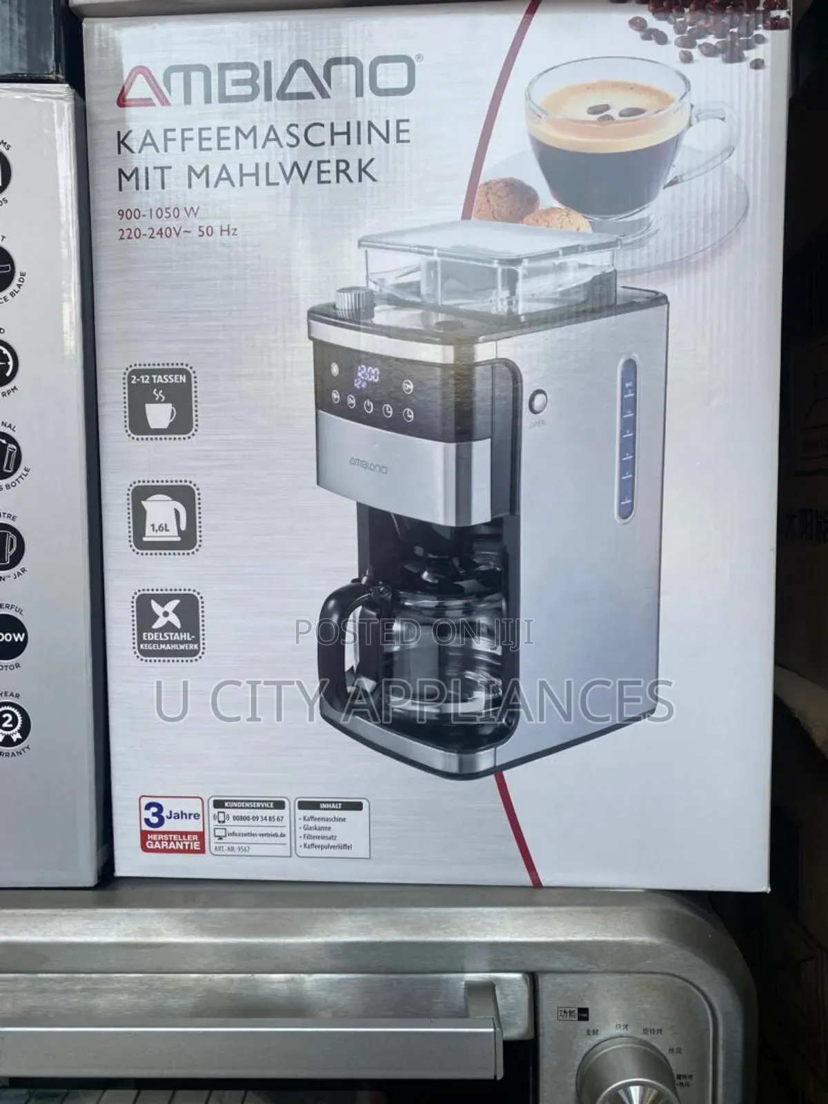 Ambiano Coffee Machine With Grinder