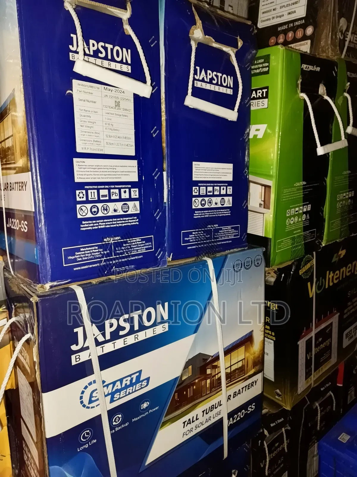 JAPSTON 220ah Tubular Battery