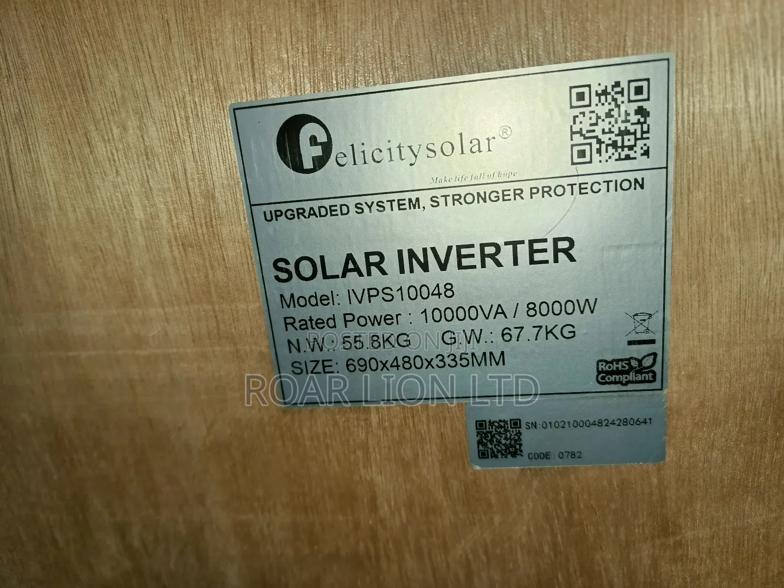 Felicity 5kwh Lithium Battery