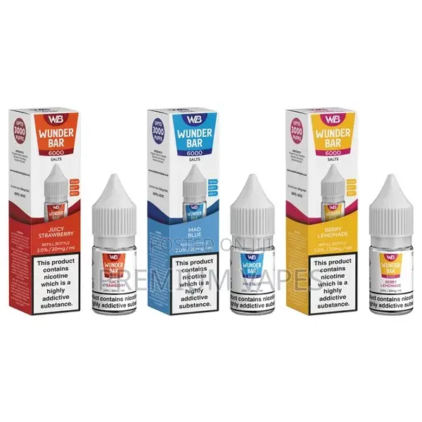 Wunderbar 6000 10ml Nic Salts (60pg/40vg)