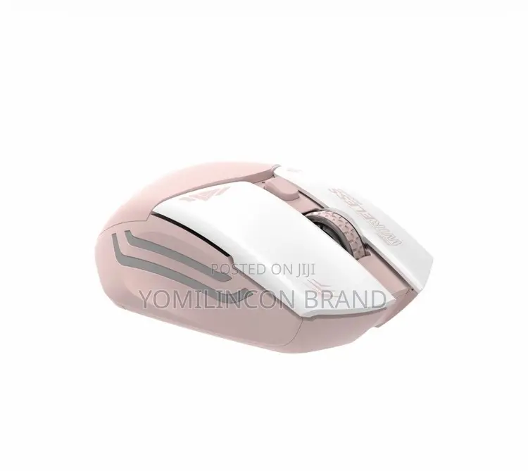 Porodo Gaming Wireless Mouse, 3 Levels Dpi, - Pink