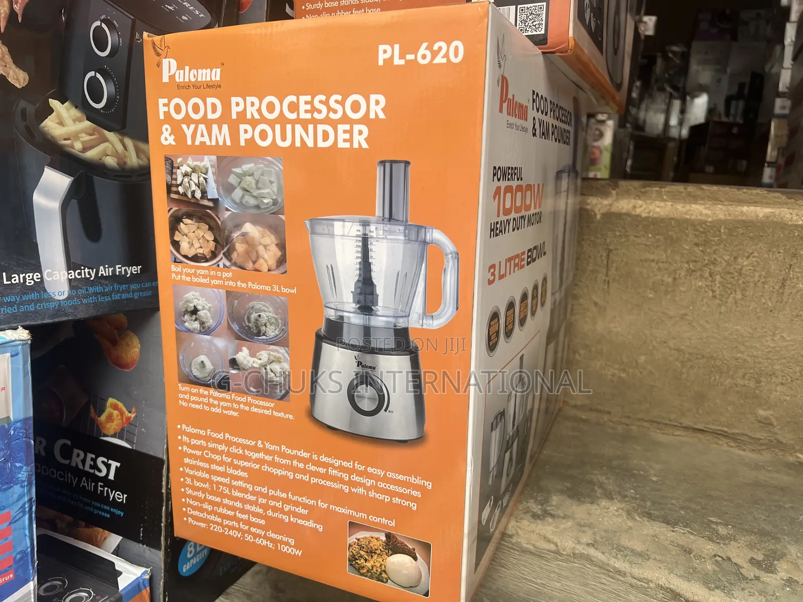 Paloma FOOD PROCESSOR Enrich Your Lifestyle YAM POUNDER