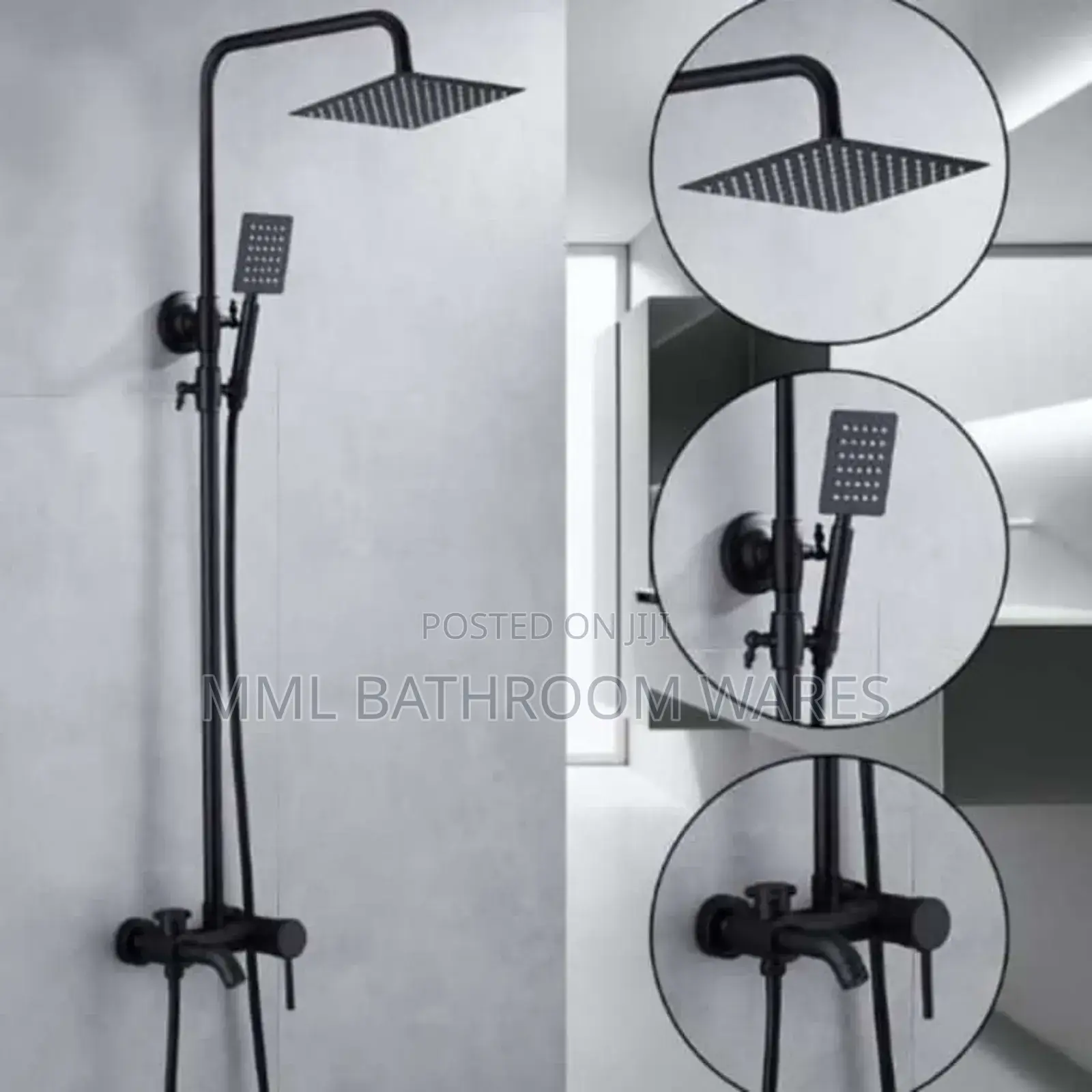 Black Shower Mixer