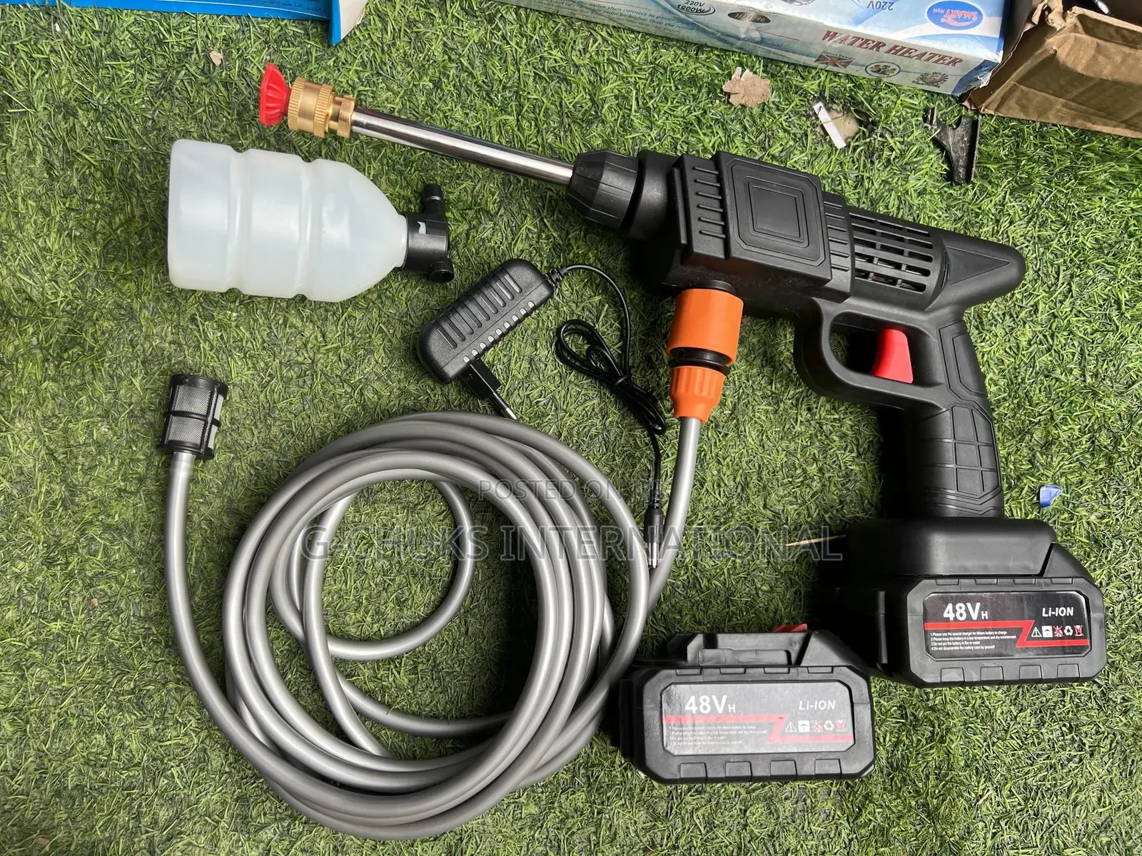 Wireless High Pressure Car Washer Gadget 48vh Double Battery