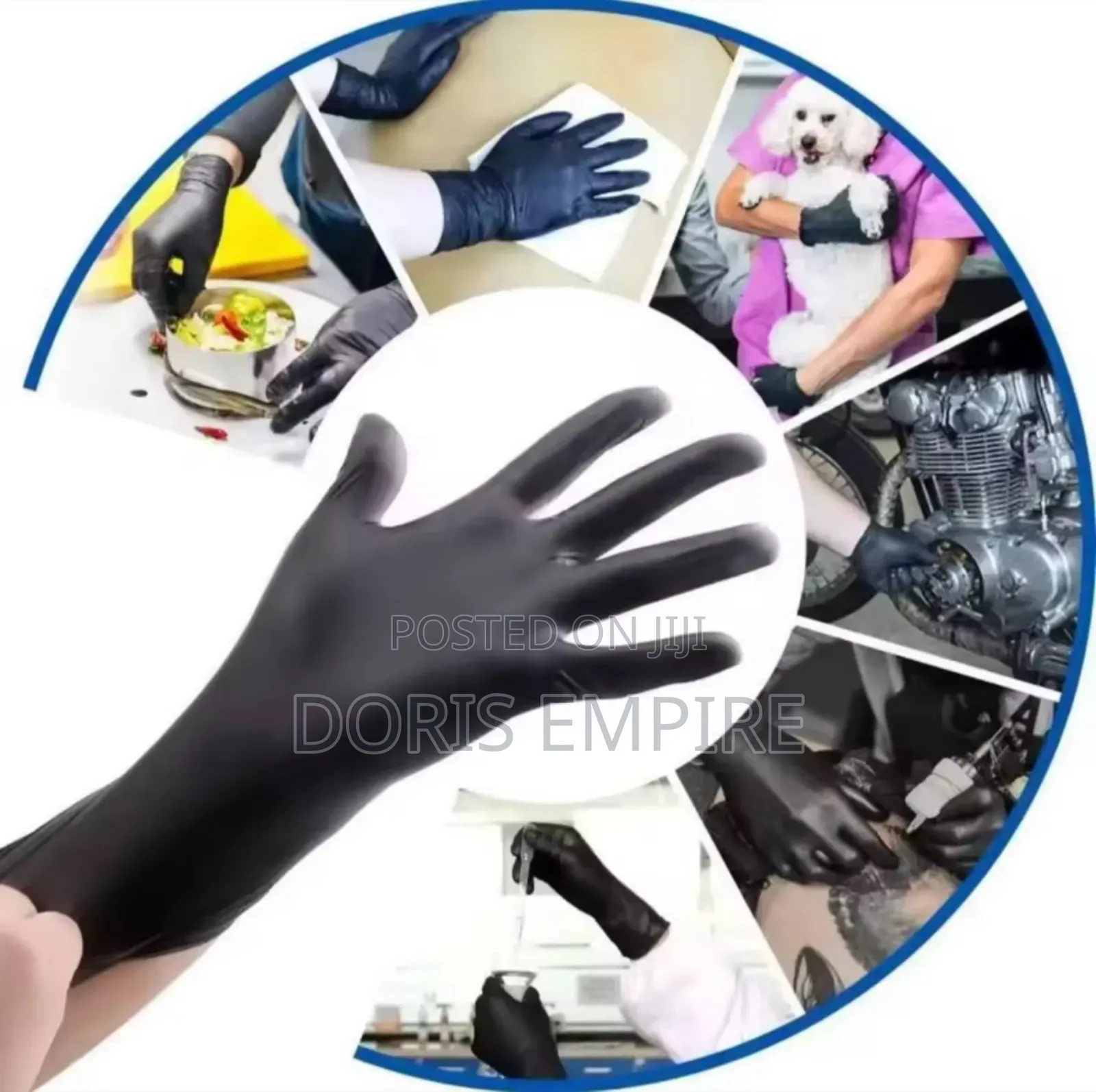 100 Pieces, Reusable Nitrile Gloves, Durable Household