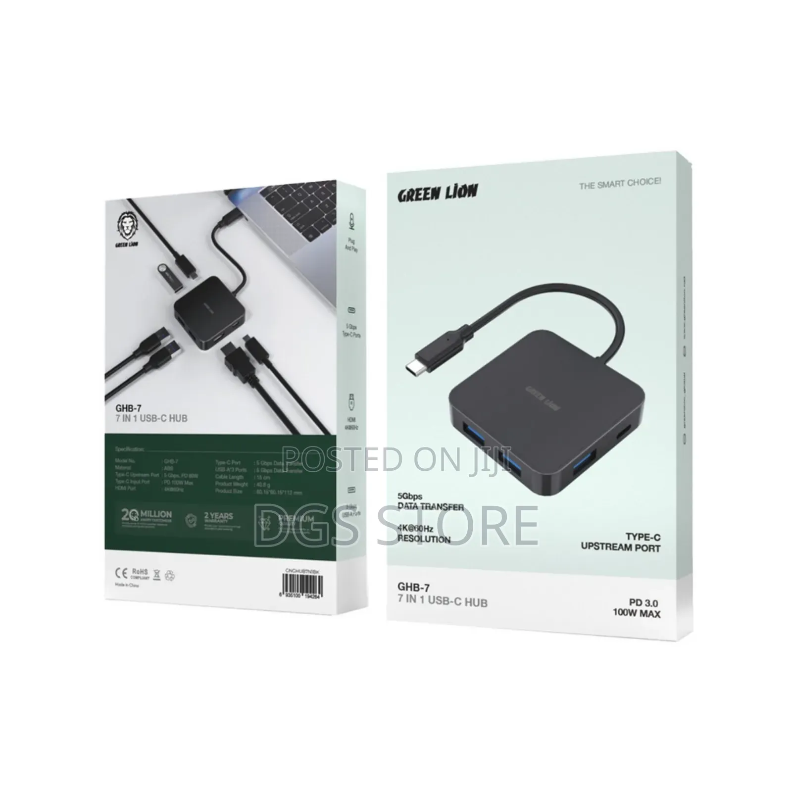 Green Lion GHB 7 7in1 USB C Hub