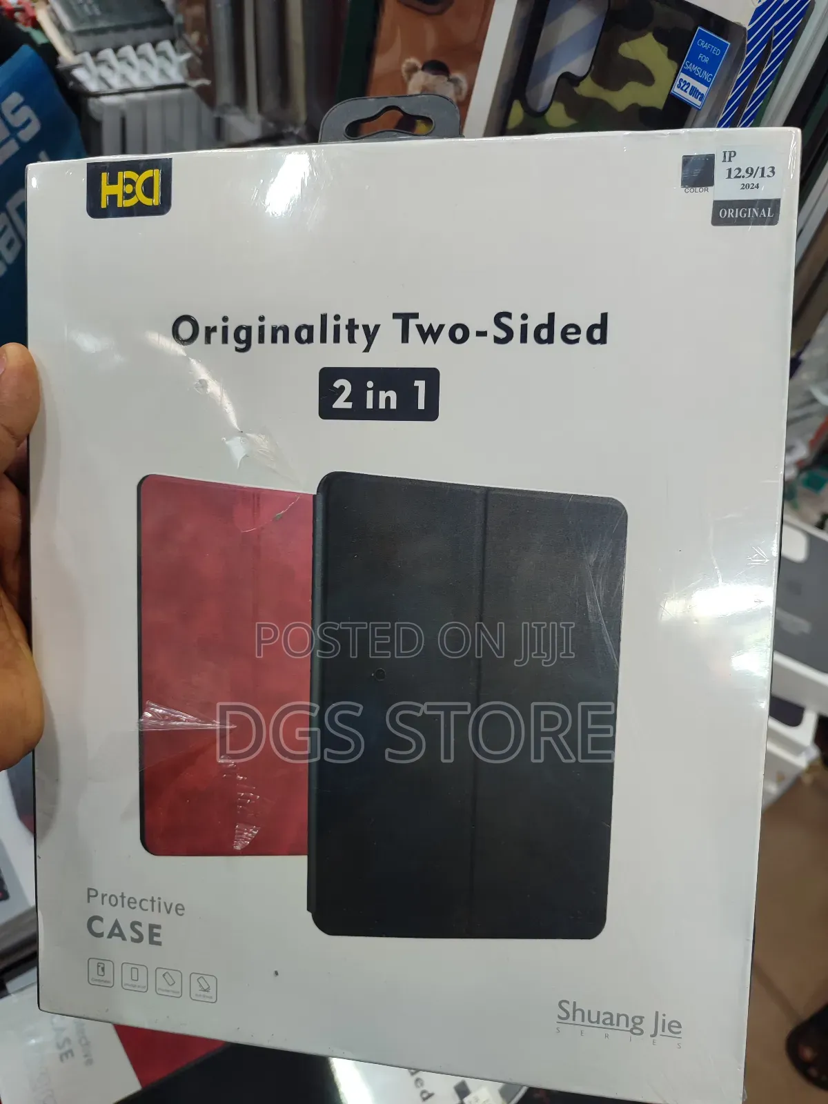 HDD Originality Two Sided 2in1 Smart Case for iPad 12.9" 13"