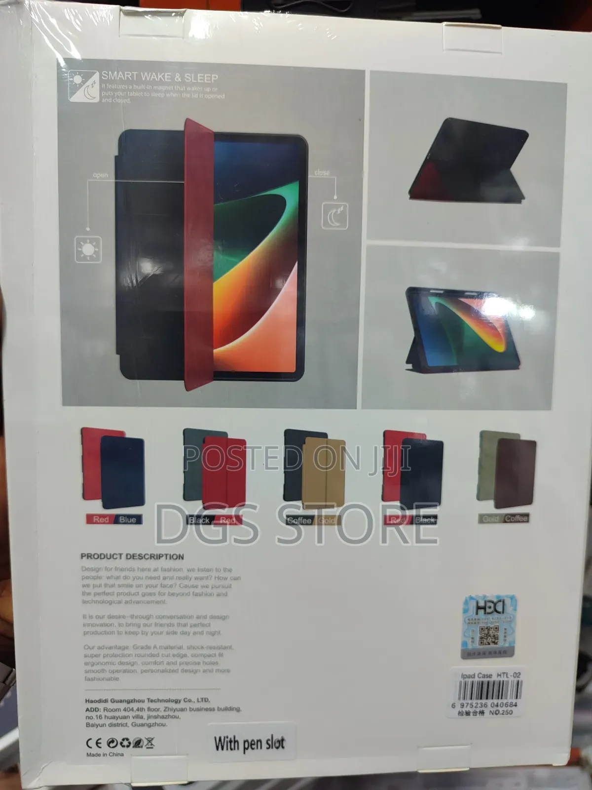 HDD Originality Two Sided 2in1 Smart Case for iPad 12.9" 13"