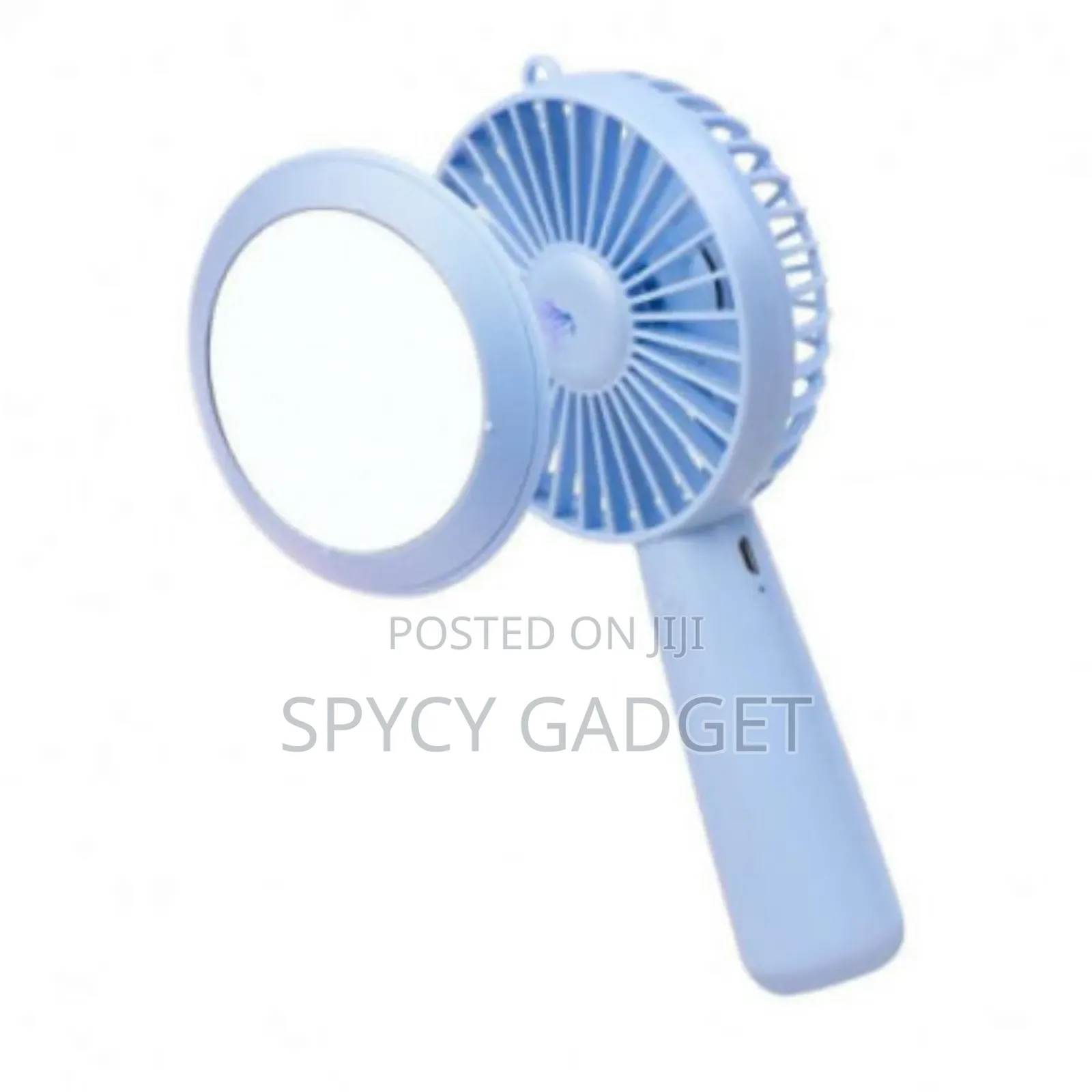Rechargeable Handy Fan With Magnetic Make Up Mirror