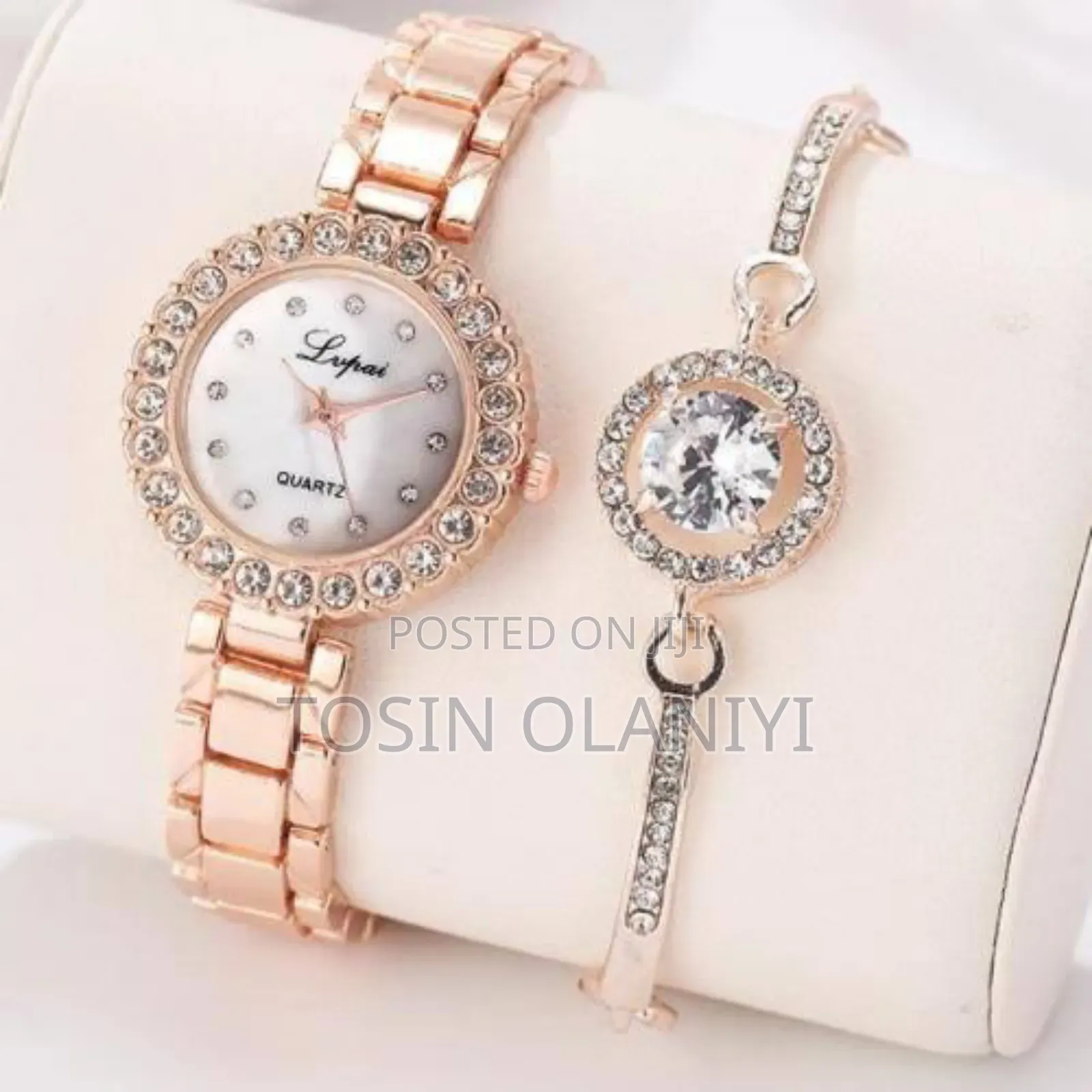 2 in 1 Ladies Wrist Watch and Bracelet