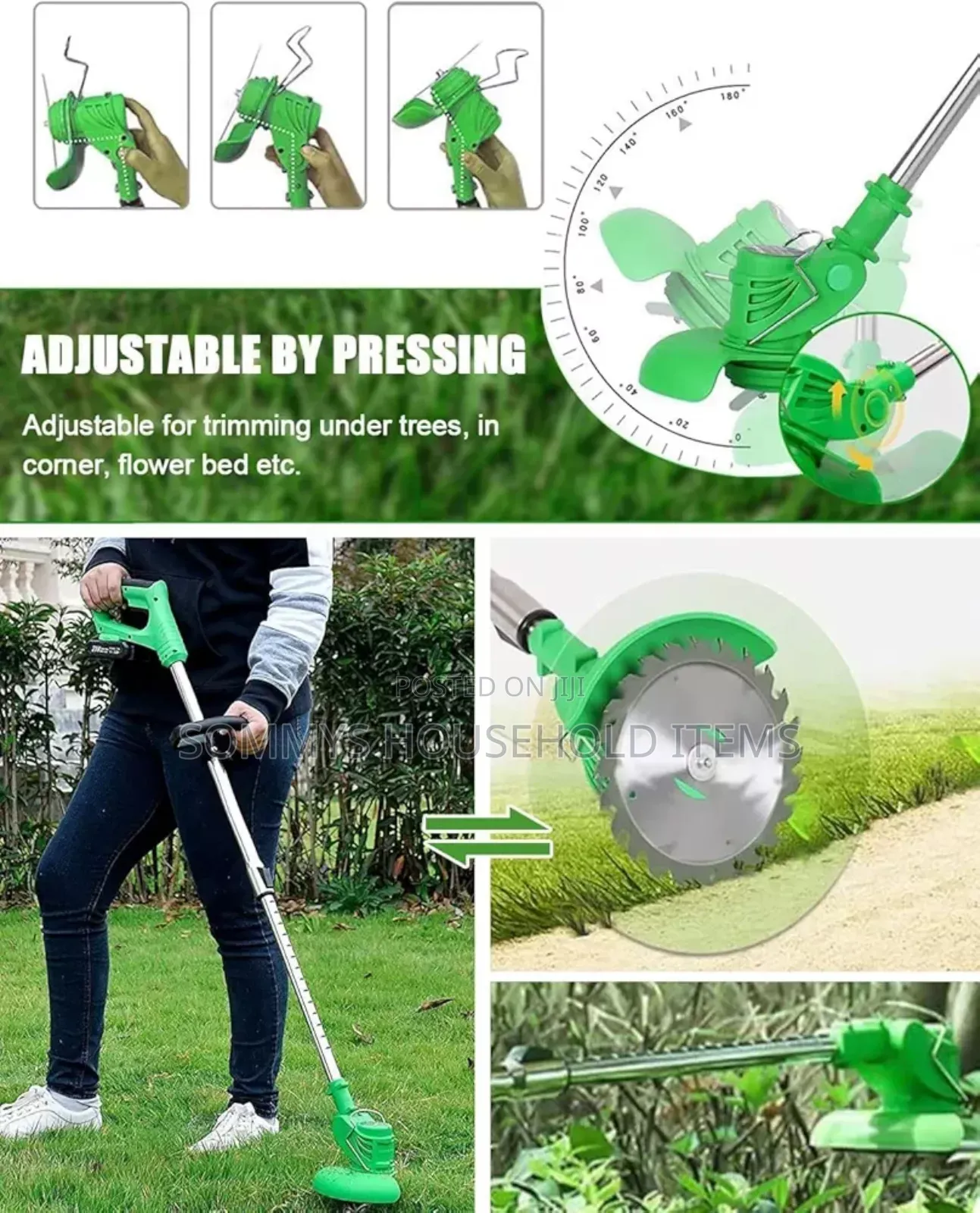 High Quality Grass/Mower Cutter Wit 2 Rechargeable Batteries
