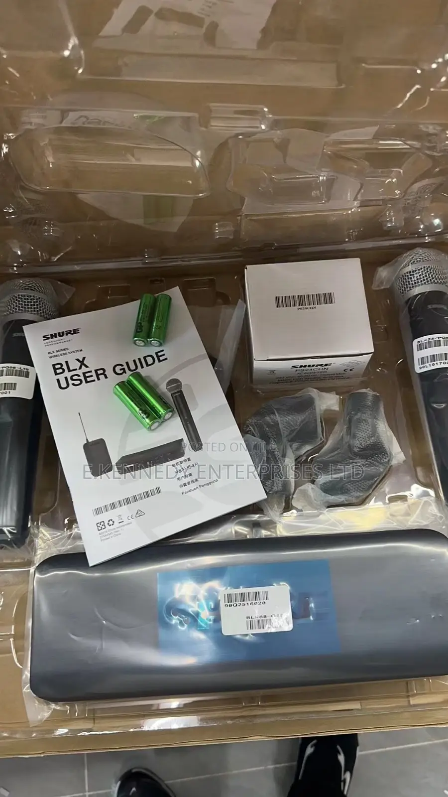 Professional Shure Blx288/Pg58 Wireless Microphone