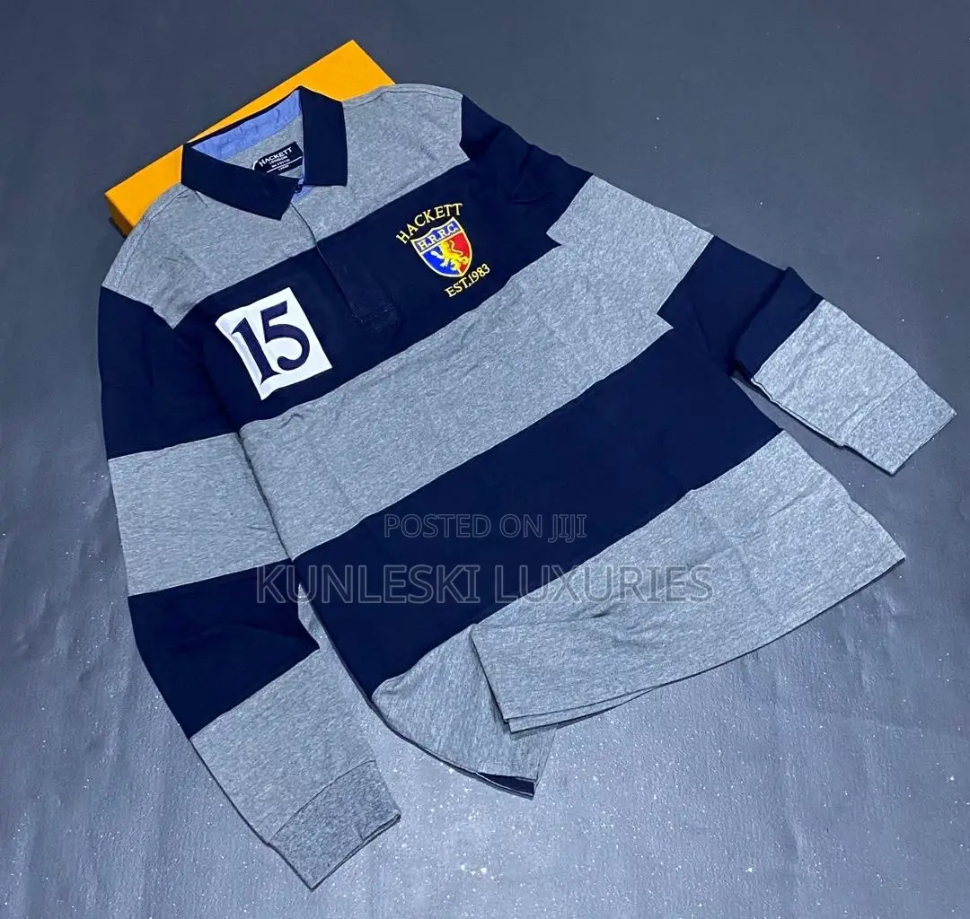Original Hackett Long Sleeve Collar Neck Polo Collections