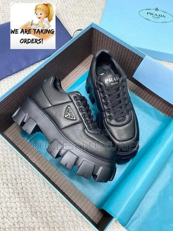 Original Prada Milano Chunky Sole Sneakers in Two Ways
