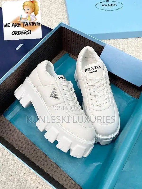 Original Prada Milano Chunky Sole Sneakers in Two Ways