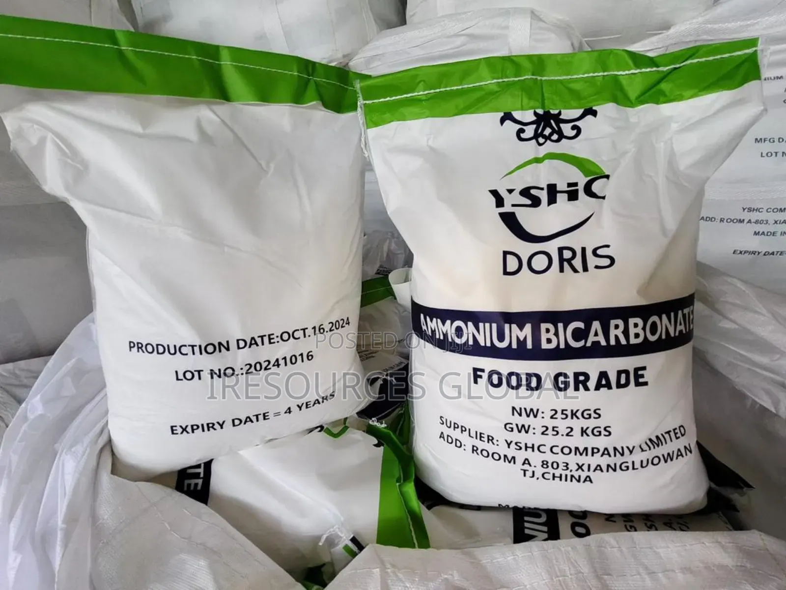 Ammonium Bicarb 25kg Bag