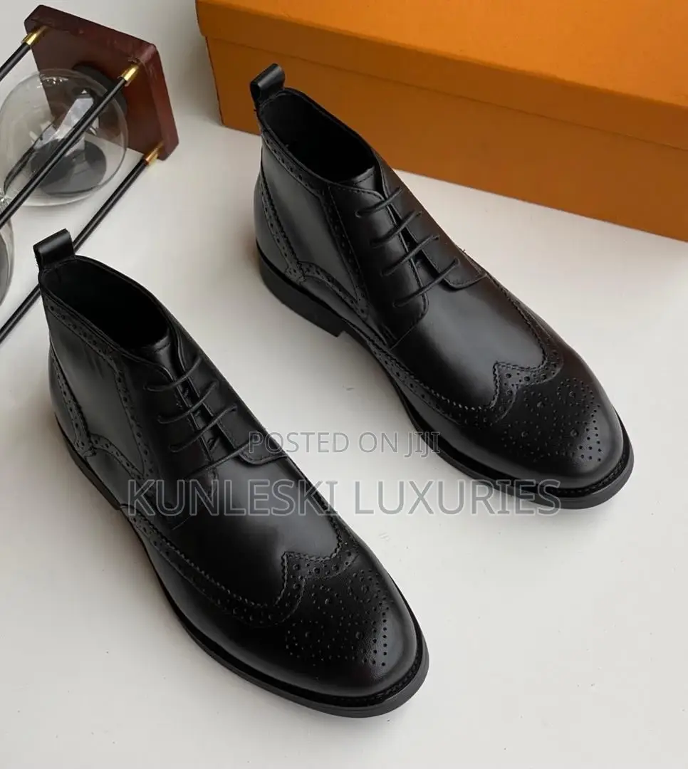 Original Billionaire Ankle Leather Boot Shoes for Men