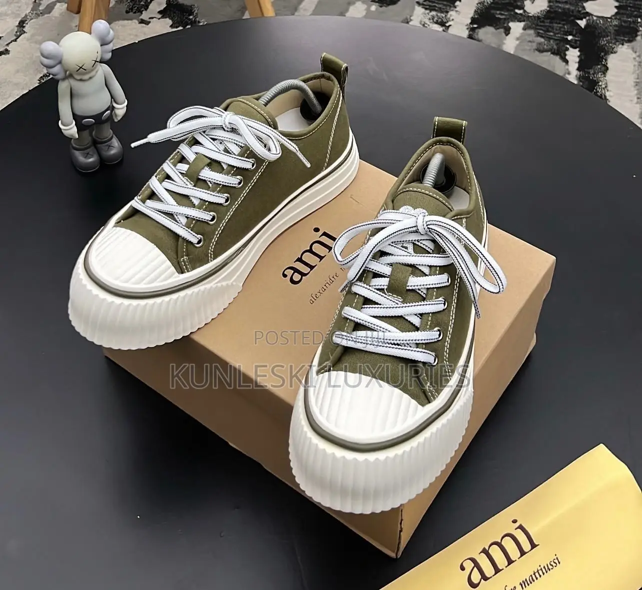 Original Ami Alexander Mattiussi Cotton Low Top Sneakers