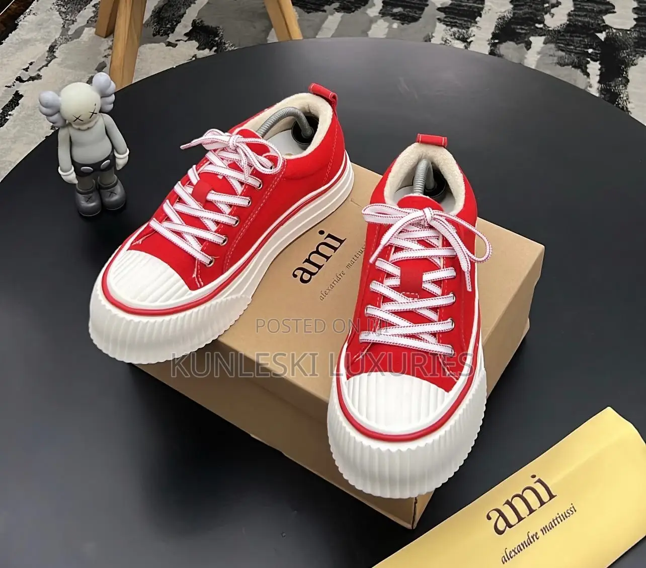 Original Ami Alexander Mattiussi Cotton Low Top Sneakers