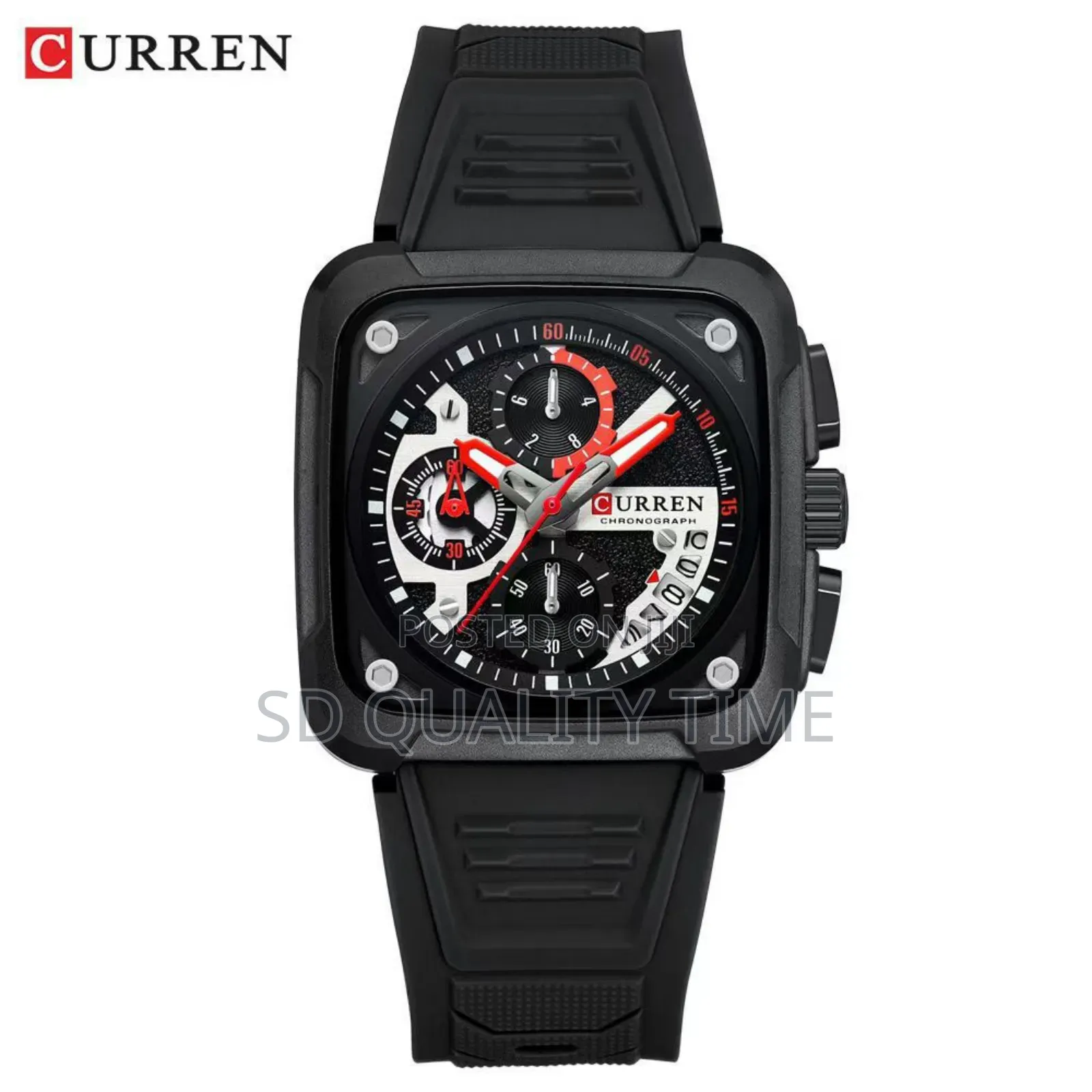 Curren Rubber Chronograph Watch